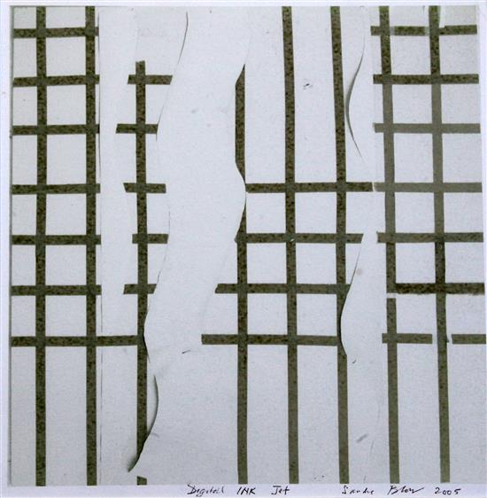 Sandra Blow (1925-2006) Broken Lattice, 11 x 11in.